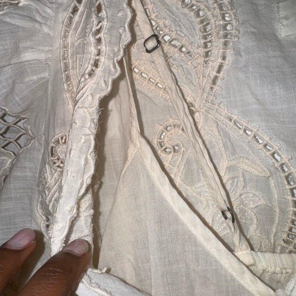 Anthropologie Cream Lace Crop Top! - Picture 7 of 9